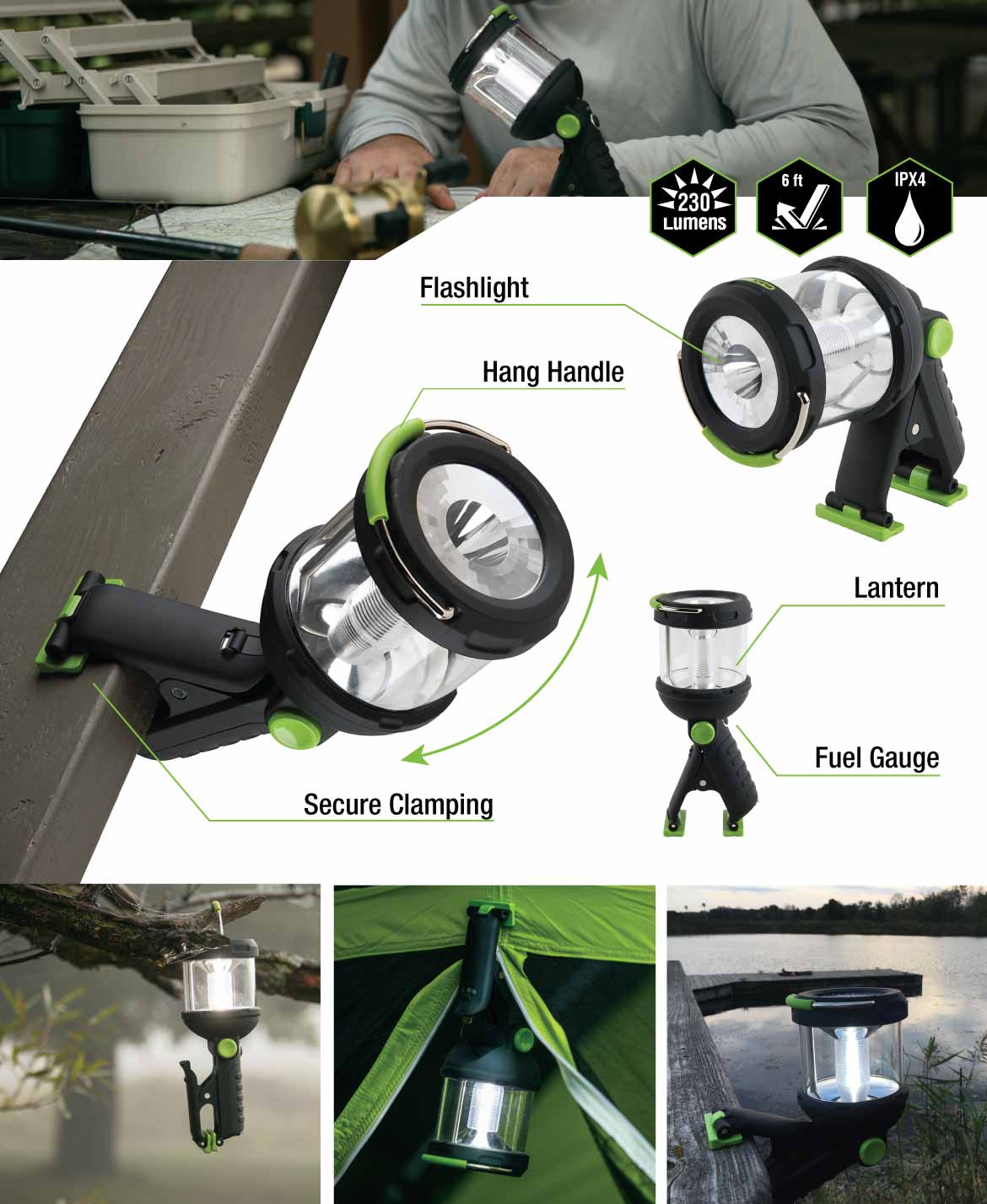 Lantern LED Clamplight BBM910 | Blackfire.com